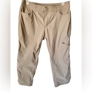 Eddie Bauer women's tan/beige trekking or hiking capri pants size S